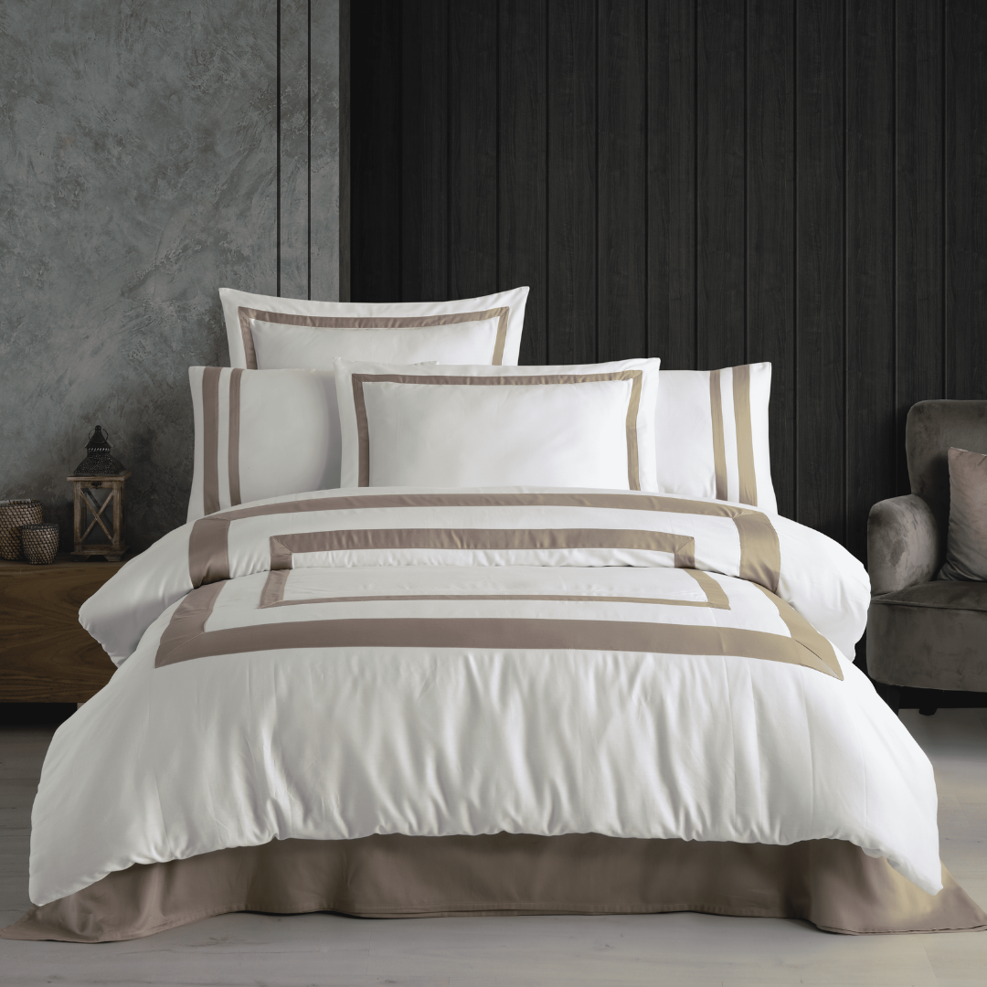 Afife Cotton Satin Duvet Cover Set (6 Pieces)