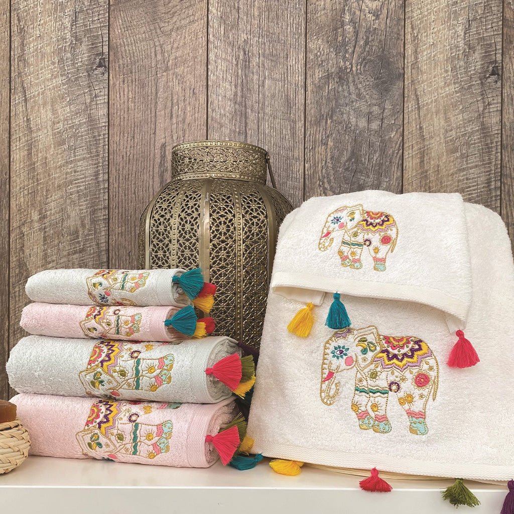 Elephine Towel Set 70% Bamboo 30% Cotton 6 Pcs