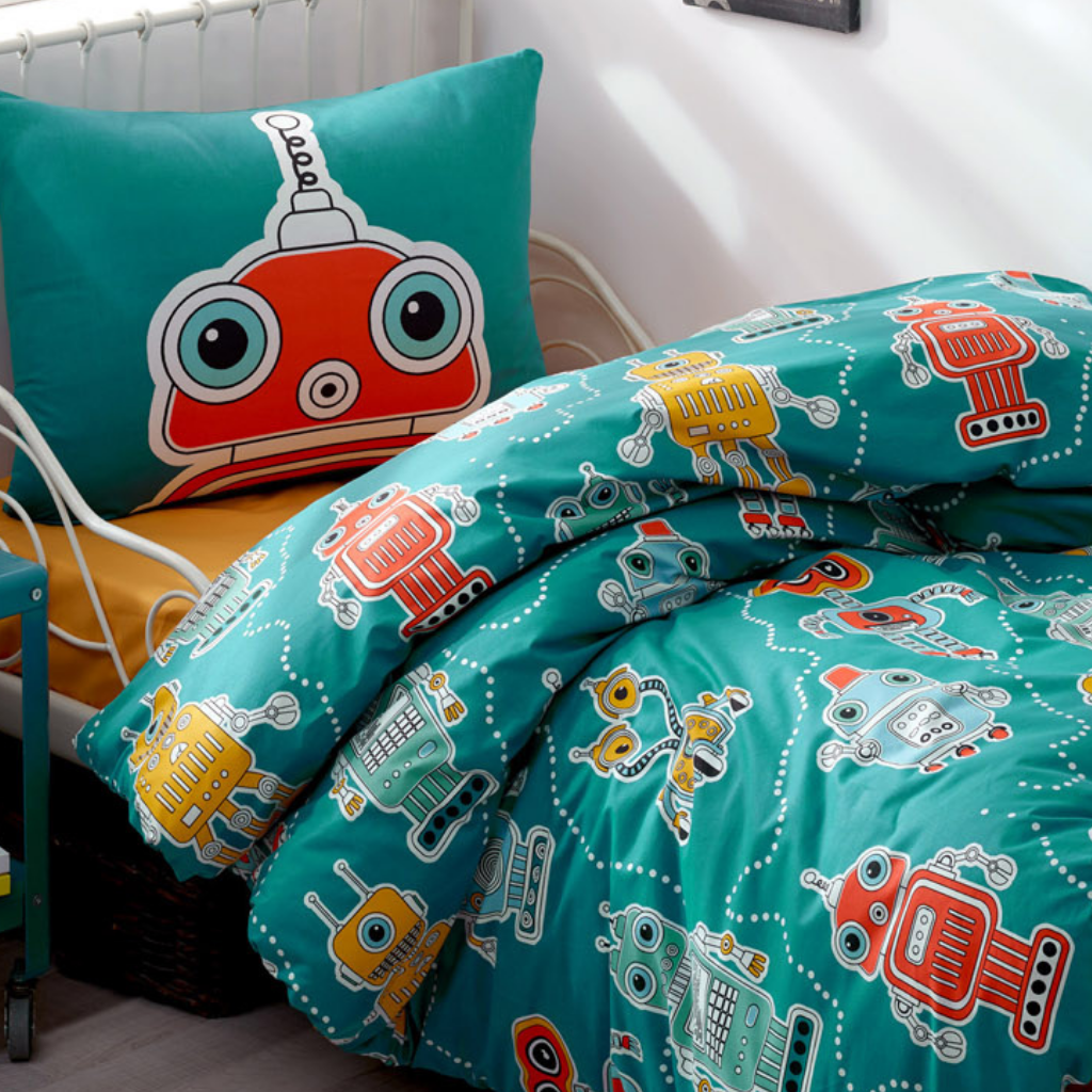 Robot Kids Bedding Set